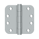 Deltana S44R5HDB Heavy Duty Ball Bearing Radius Corner Hinge - 4'' x 4'' x 5/8'' - Stellar Hardware and Bath