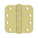 Deltana S44R5HDB Heavy Duty Ball Bearing Radius Corner Hinge - 4'' x 4'' x 5/8'' - Stellar Hardware and Bath
