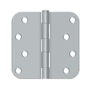 Deltana S44R5N Residential Non-Removable Pin Radius Corner Hinge - 4'' x 4'' x 5/8'' - Stellar Hardware and Bath