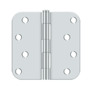Deltana S44R5 Residential Radius Corner Hinge - 4'' x 4'' x 5/8'' - Stellar Hardware and Bath