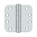 Deltana S44R5HDB Heavy Duty Ball Bearing Radius Corner Hinge - 4'' x 4'' x 5/8'' - Stellar Hardware and Bath