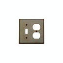 COMBINATION SWITCH & OUTLET COVER  SPOP2  4 9/16" x 4 9/16" - Stellar Hardware and Bath