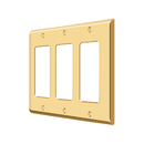 Deltana SWP4740 Triple Rocker Switch Plate - 4 5/8'' x 6 3/8'' - Stellar Hardware and Bath