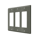 Deltana SWP4740 Triple Rocker Switch Plate - 4 5/8'' x 6 3/8'' - Stellar Hardware and Bath