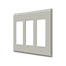Deltana SWP4740 Triple Rocker Switch Plate - 4 5/8'' x 6 3/8'' - Stellar Hardware and Bath