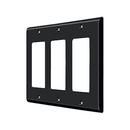 Deltana SWP4740 Triple Rocker Switch Plate - 4 5/8'' x 6 3/8'' - Stellar Hardware and Bath