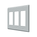 Deltana SWP4740 Triple Rocker Switch Plate - 4 5/8'' x 6 3/8'' - Stellar Hardware and Bath