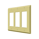Deltana SWP4740 Triple Rocker Switch Plate - 4 5/8'' x 6 3/8'' - Stellar Hardware and Bath