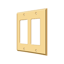 Deltana SWP4741 Double Rocker Switch Plate - 4 1/2'' x 4 1/2'' - Stellar Hardware and Bath