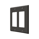 Deltana SWP4741 Double Rocker Switch Plate - 4 1/2'' x 4 1/2'' - Stellar Hardware and Bath