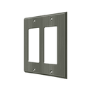 Deltana SWP4741 Double Rocker Switch Plate - 4 1/2'' x 4 1/2'' - Stellar Hardware and Bath