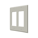 Deltana SWP4741 Double Rocker Switch Plate - 4 1/2'' x 4 1/2'' - Stellar Hardware and Bath