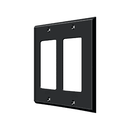 Deltana SWP4741 Double Rocker Switch Plate - 4 1/2'' x 4 1/2'' - Stellar Hardware and Bath