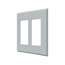 Deltana SWP4741 Double Rocker Switch Plate - 4 1/2'' x 4 1/2'' - Stellar Hardware and Bath