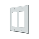 Deltana SWP4741 Double Rocker Switch Plate - 4 1/2'' x 4 1/2'' - Stellar Hardware and Bath