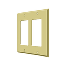 Deltana SWP4741 Double Rocker Switch Plate - 4 1/2'' x 4 1/2'' - Stellar Hardware and Bath