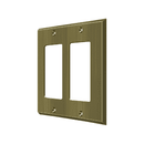 Deltana SWP4741 Double Rocker Switch Plate - 4 1/2'' x 4 1/2'' - Stellar Hardware and Bath