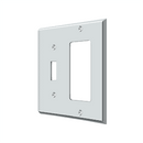 Deltana SWP4743 Single Standard & Rocker Switch Plate - 4 1/2'' x 4 1/2'' - Stellar Hardware and Bath
