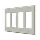 Deltana SWP4744 Quadruple Rocker Switch Plate - 4 5/8'' x 8 1/8'' - Stellar Hardware and Bath