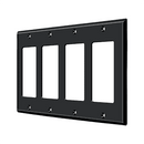 Deltana SWP4744 Quadruple Rocker Switch Plate - 4 5/8'' x 8 1/8'' - Stellar Hardware and Bath