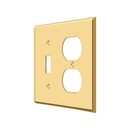 Deltana SWP4762 Single Standard & Double Outlet Switch Plate - 4 1/2'' x 4 1/2'' - Stellar Hardware and Bath
