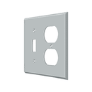 Deltana SWP4762 Single Standard & Double Outlet Switch Plate - 4 1/2'' x 4 1/2'' - Stellar Hardware and Bath
