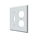 Deltana SWP4762 Single Standard & Double Outlet Switch Plate - 4 1/2'' x 4 1/2'' - Stellar Hardware and Bath