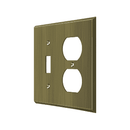 Deltana SWP4762 Single Standard & Double Outlet Switch Plate - 4 1/2'' x 4 1/2'' - Stellar Hardware and Bath
