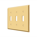 Deltana SWP4763 Triple Standard Switch Plate - 4 1/2'' x 6 1/2'' - Stellar Hardware and Bath