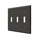 Deltana SWP4763 Triple Standard Switch Plate - 4 1/2'' x 6 1/2'' - Stellar Hardware and Bath