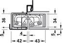 HAFELE Concealed Hinge TECTUS TE 645 3D concealed, 3D adjustable, size 280 mm - Stellar Hardware and Bath 