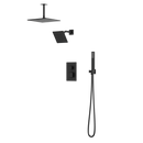 Artos Edge Thermostatic Shower Trim Kit with Wall Mount Shower Head, Ceiling Mount Shower Head, Hand Shower