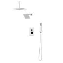 Artos Edge Thermostatic Shower Trim Kit with Wall Mount Shower Head, Ceiling Mount Shower Head, Hand Shower
