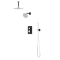 Artos Otella Thermostatic Shower Trim Kit with Wall & Ceiling Mount Shower Head, Hand Shower