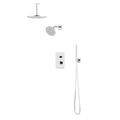 Artos Otella Thermostatic Shower Trim Kit with Wall & Ceiling Mount Shower Head, Hand Shower
