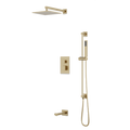 Artos Opera Thermostatic Shower Trim Kit with Hand Shower on Slide Bar, Tub Filler