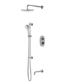 Artos Opera Thermostatic Shower Trim Kit with Hand Shower on Slide Bar, Tub Filler