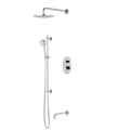 Artos Opera Thermostatic Shower Trim Kit with Hand Shower on Slide Bar, Tub Filler