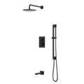 Artos Otella Thermostatic Shower Trim Kit with Hand Shower on Slide Bar, Tub Filler