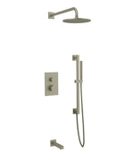 Artos Otella Thermostatic Shower Trim Kit with Hand Shower on Slide Bar, Tub Filler
