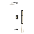 Artos Otella Thermostatic Shower Trim Kit with Hand Shower on Slide Bar, Tub Filler