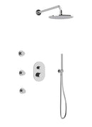 Artos Opera Thermostatic Shower Trim Kit with Hand Shower, Body Jets