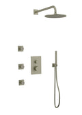 Artos Otella Thermostatic Shower Trim Kit with Hand Shower, Body Jets