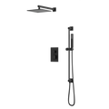 Artos Edge Thermostatic Shower Trim Kit with Wall Mount Shower Head, Hand Shower on Slide Bar