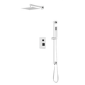Artos Edge Thermostatic Shower Trim Kit with Wall Mount Shower Head, Hand Shower on Slide Bar