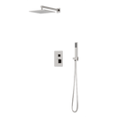 Artos Edge Thermostatic Shower Trim Kit with Wall Mount Shower Head, Hand Shower