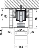 Hafele Slido Classic 240-P and 240-O - Stellar Hardware and Bath 