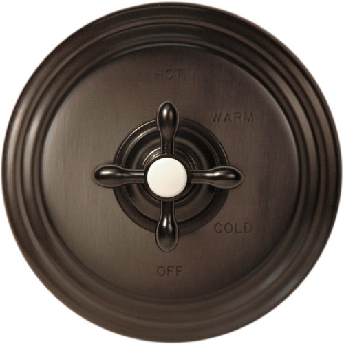 Fairfield - 3-1004TR 3/4" Round Thermostatic Trim Plate with Handle - Stellar Hardware and Bath 