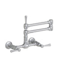 Wall Mount 17 3/4" Articulated Dual Swivel Spout with Metal Lever - Stellar Hardware and Bath 