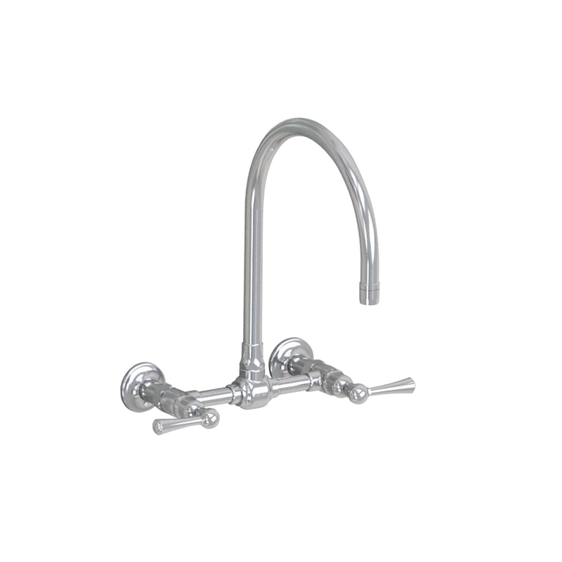 Wall Mount 10" Swivel Spout with Metal Lever - Stellar Hardware and Bath 